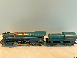 Lionel Standard Gauge Blue Comet Set 400E 420 421 422 Copper Trim Train Runs 2