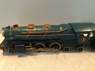 Lionel Standard Gauge Blue Comet Set 400E 420 421 422 Copper Trim Train Runs 3