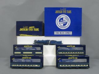 American Flyer 6 - 49617 S Cnj Blue Comet Legacy Premium Train Set Ln/box