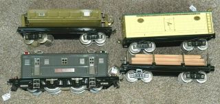 Mth Standard Gauge Grey 9e Freight Set With 3 Cars 211 214r And 218 Dump