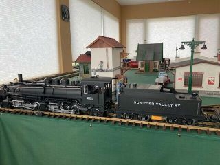 Lgb 22892 Sumpter Valley Steam Engine & Tender Plus 4 Cars