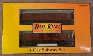 Mth 30 - 2198 - 1 Rail King 4 Car Subway Set
