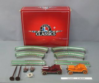 Lionel 6 - 13803 Standard Gauge Racing Automobiles Set/box