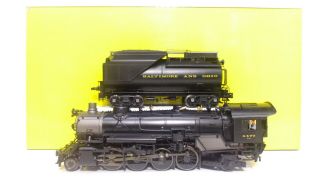 Sunset 3rd Rail O Brass B&o 4 - 8 - 2 Q - 4b Mikado Steam Locomotive Engine Sound Tmcc