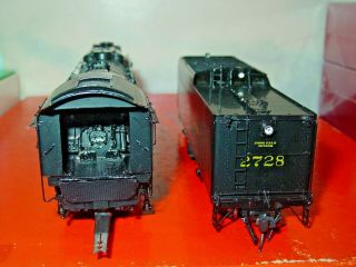 HO Brass PSC 16616 - 1 C&O K4 2 - 8 - 4 W/Rect.  Tender Factory Painted 2728 3