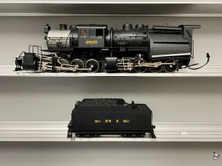 Sunset Models 3rd Rail Brass 0 - 8 - 8 - 0 Erie Camelback 2600 2 Rail Locomotive Mib