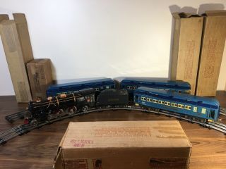 Lionel Prewar Standard Gauge Blue Comet Set 392e Boxes