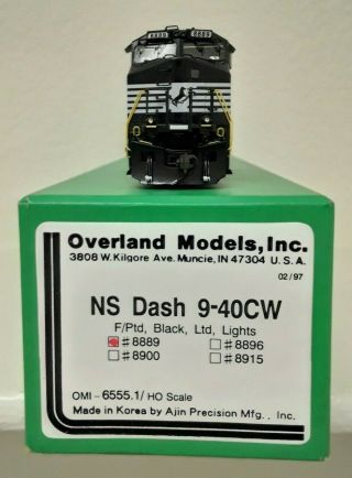 Overland Models - Omi - Norfolk Southern 8889 - Dash 9 - 40cw Brass Ho Scale