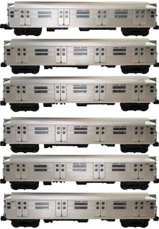 20 - 2933 - 1 & 20 - 2933 - 3 Mth R - 11 6 - Car Subway Set W/proto 2 Modified W/”bcr2”
