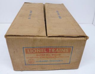 Bx Lionel Postwar 2234w Santa Fe 2353 Passenger Set 1954 Empty Box Only
