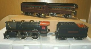 Mth Tinplate Traditions 10 - 1212 - 1 384 Steam Passenger Set With Protosound 2.  0