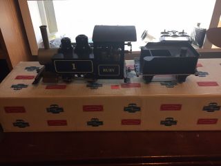 G Scale Live Steam Ruby With Tender
