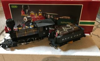 Lgb 2028d Dsp&p 2 - 6 - 0 Mogul Steam Locomotive & Tender