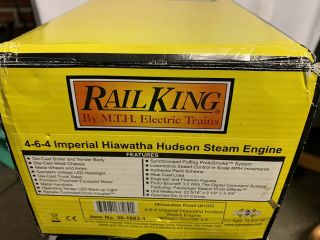 ✅MTH RAILKING IMPERIAL MILWAUKEE ROAD HIAWATHA HUDSON STEAM ENGINE 30 - 1683 - 1 3