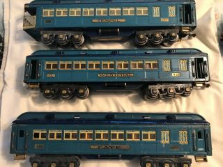 Lionel Classics 6 - 13408 Standard Gauge Blue Comet 421 422 420 Passenger Cars