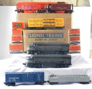 Lionel 1954 Outfit 2229w Nyc 2354 Deisel Freight Set W/boxes T145