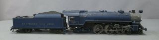 Aristo - craft 21402 4 - 6 - 2 B&O Blue Comet Steam Locomotive & Tender 2