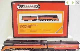 Williams 5600 Brass Southern Pacific 4 - 8 - 4 Gs - 4 Daylight Steam Locomotive