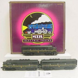 Mth 20 - 2218 - 1 Pennsylvania F - 3 Aba Diesel Locomotive Set W/ps1 Ex/box