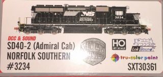 HO Scale Scaletrains Rivet Counter NS Sd40 - 2 Admiral Cab 3234 Dcc Sound 2