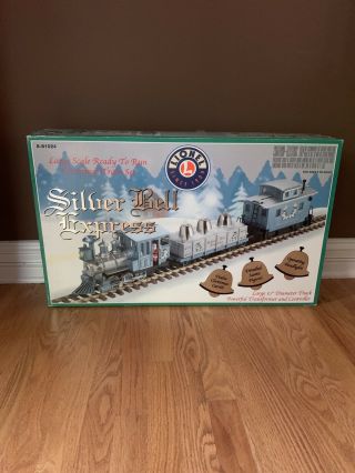 Vtg 2003 Lionel Silver Star Express G Scale Christmas Train Set 8 - 81024