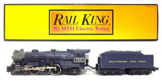 Rail King Mth O Baltimore & Ohio B&o 4 - 6 - 2 Steam Engine Locomotive 30 - 1191 - 1 Ps2