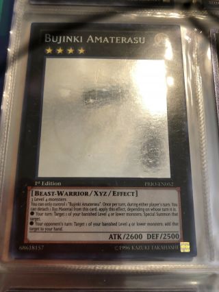Yugioh Bujinki Amaterasu Ghost Rare 1st Edition Mp Prio - En052