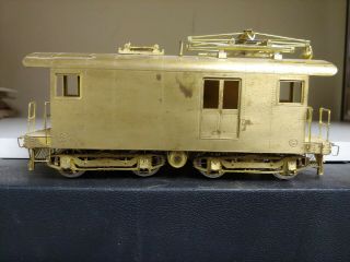 Brass O Scale Trolley Traction Box Cab Motor Freight Runs