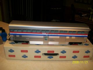 G Scale Great Trains Amtrak Superliner Baggage/Coach - Passenger Car C - 8 - Boxed - use 2