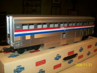 G Scale Great Trains Amtrak Superliner Baggage/Coach - Passenger Car C - 8 - Boxed - use 3
