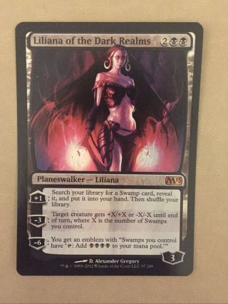 Liliana Of The Dark Realms/foil/english/mtg/magic The Gathering/