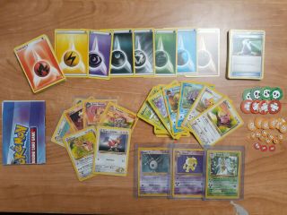 Classic Pokemon Card Game Starter Set - 100 Cards W/ Play Mat,  Damage Counters