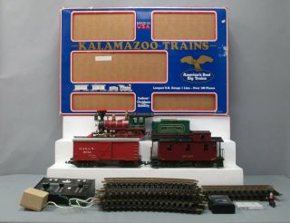 Kalamazoo G Scale Mcrr 4 - 4 - 0 Steam Locomotive Set/box