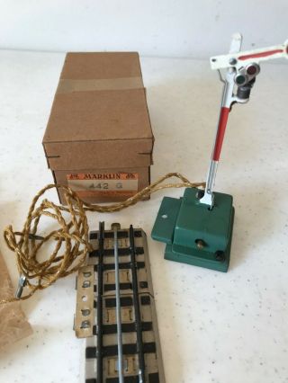 Marklin Vintage 442g Ho/oo Track Semaphore Signal W/ Box