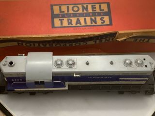 Lionel Trains Postwar No.  2339 Wabash Gp7 Diesel 1957 - With Box
