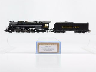 N Scale Bachmann 50953 C&o Chesapeake & Ohio 2 - 8 - 4 Steam & Tender Dcc W/ Sound