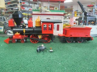 PLAYMOBIL 4034 LARGE STEAMING MARY TRAIN & TENDER 1988 2