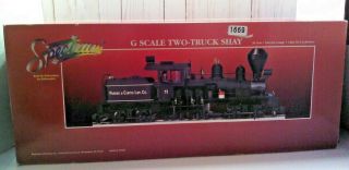 G Scale Two Truck Shay Spectrum Item No.  81197 36 Ton Class B 3 Cylinder