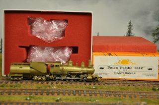 Ho Sunset Brass Up Union Pacific 4 - 6 - 0 Number 1242 Unpainted