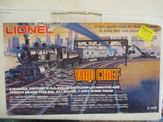 Lionel Modern 6 - 1502 York Central Yard Chief Steam Switcher Set W/ Orig Box