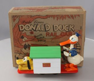 Pride Lines 1007 Donald Duck & Pluto Handcar Ex/box