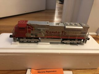 Mth Rail King 30 - 2120 - 1 Sd - 90 Mac Diesel Santa Fe W/ Proto - Sound Train