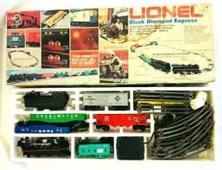 Vintage Lionel 6 - 1461 Black Diamond Express Train Set - 1974 - 1975