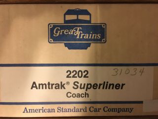 G Scale Great Trains Amtrak Superliner Coach 2202 - Road 34090 3