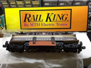 Mth Rail King Pennsylvania Gg - 1 Tuscan 5 - Stripe Rk - 2501 Locomotive C9,