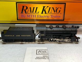 MTH RailKing 30 - 1111 - 1 Norfolk & Western 0 - 8 - 0 Steam Eng PS.  1 O RK - 1111LP 2