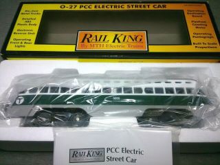 Mth Railking Boston Pcc Electric Street Car W/ Proto - Sound 2.  0 30 - 2593 - 1 Ts