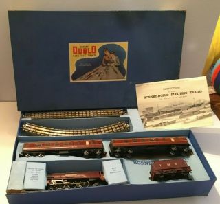 Rare Hornby - Dublo Electric " Duchess Of Atholl " Passenger Train Set L.  M.  S.  Boxed
