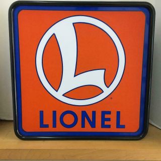 Lionel Trains Lighted Rare Dealer Advertising Sign Electric 16 " Square