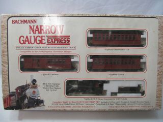 Bachmann Narrow Gauge Express Train Set 2 - 6 - 0 Steam Locomotive Engine,  Passenger